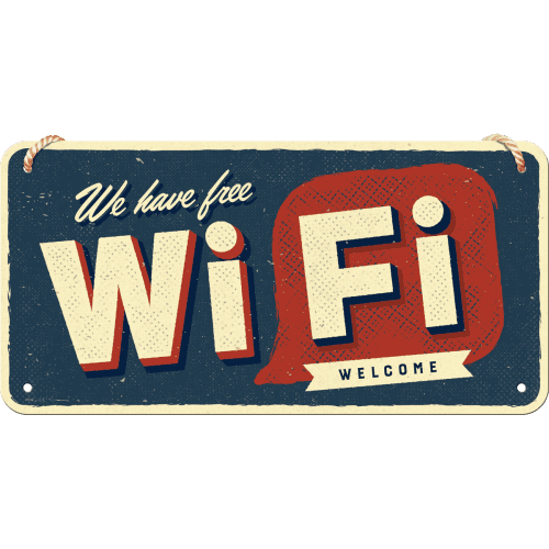 Skilt – 10×20 – Free Wi-Fi - Billede 2