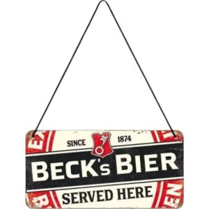 Beck´s Beer Served Here 10×20 cm